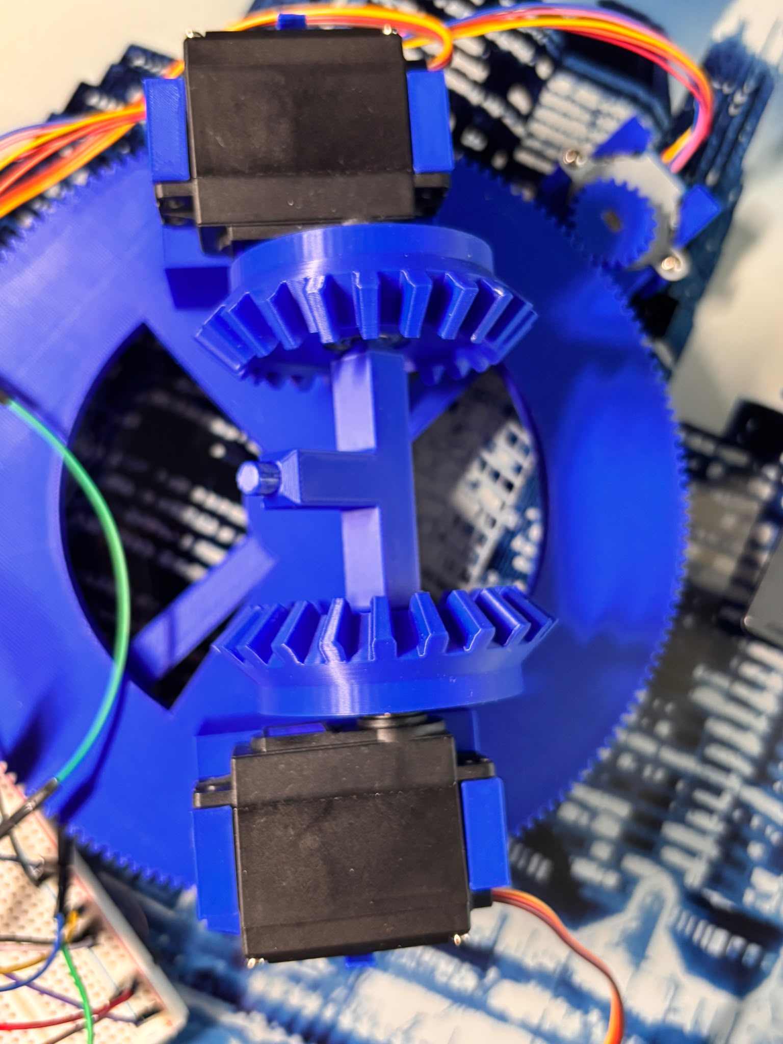 Jukebox miter gear system